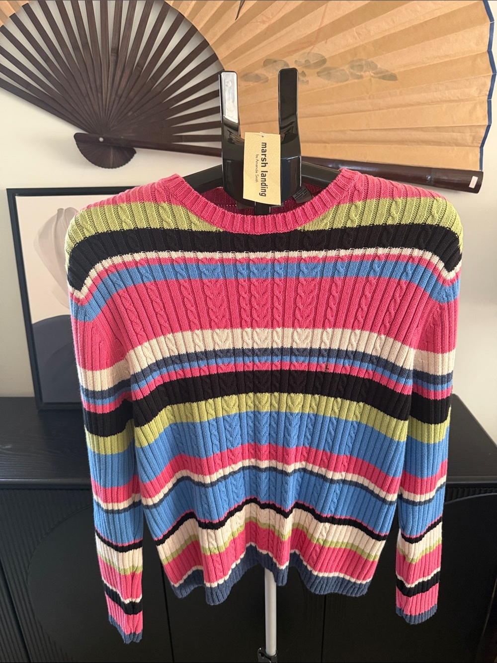 Vintage Y2K Marsh Landing Knit Sweater By Amanda Smith